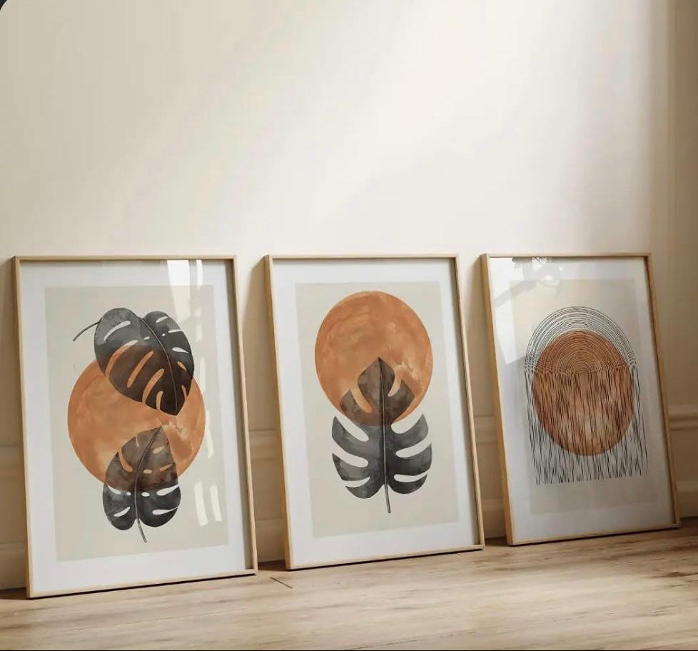 Abstract Leaf Wall Art