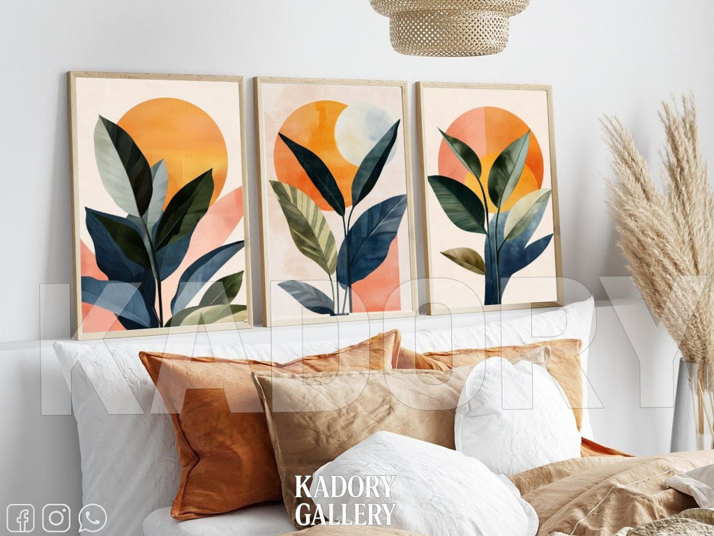 Blue Leaves Wall Art