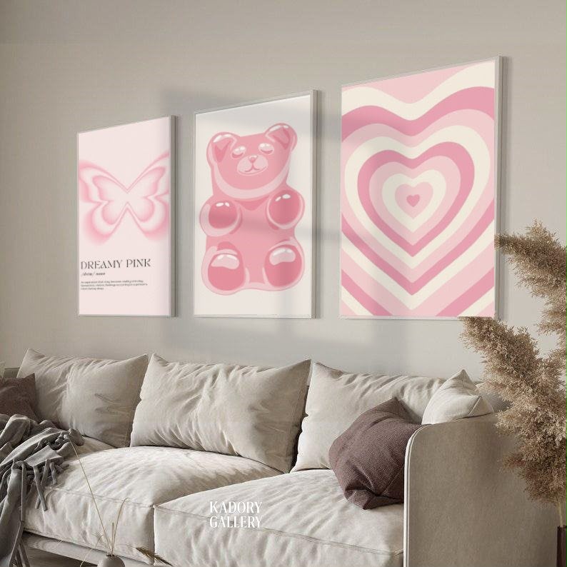 A pink butterfly Wall Art