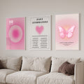 A pink butterfly Wall Art